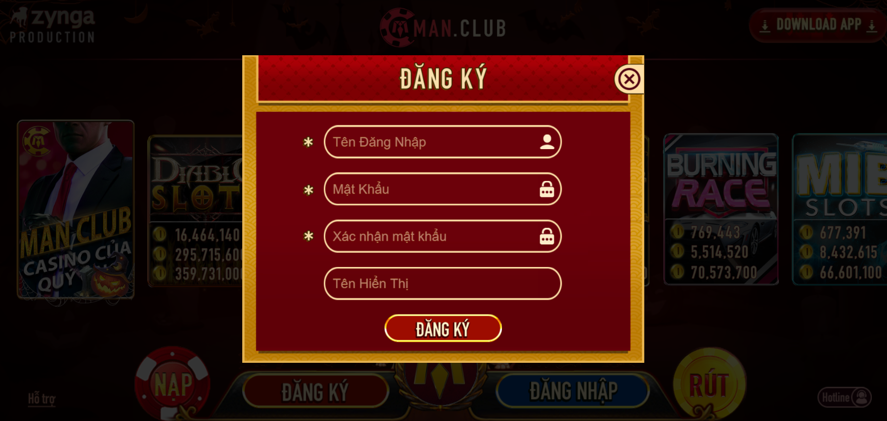 đăng ký nhà cái Manclub