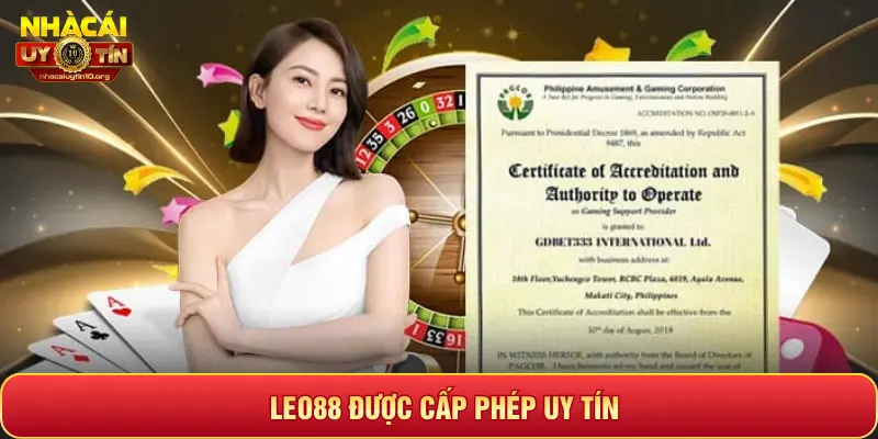 LEO88 ĐƯỢC CẤP PHÉP UY TÍN