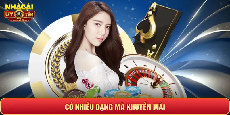 CÓ NHIỀU DẠNG MÃ KHUYẾN MÃI