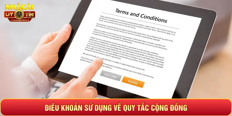 ĐIỀU KHOẢN SỬ DỤNG VỀ QUY TẮC CỘNG ĐỒNG