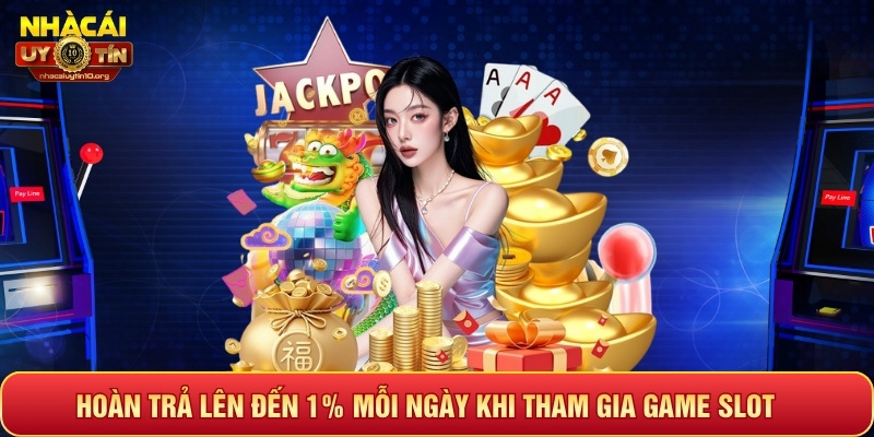 Hoàn trả lên đến 1% mỗi ngày khi tham gia game slot