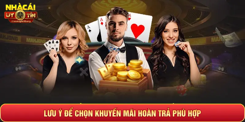 LƯU Ý ĐỂ CHỌN KHUYẾN MÃI HOÀN TRẢ PHÙ HỢP