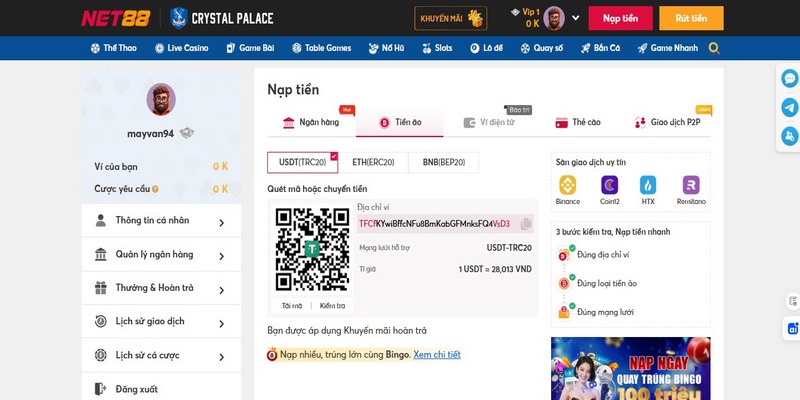 Nạp tiền số tiền lớn mang lại nhiều lợi ích