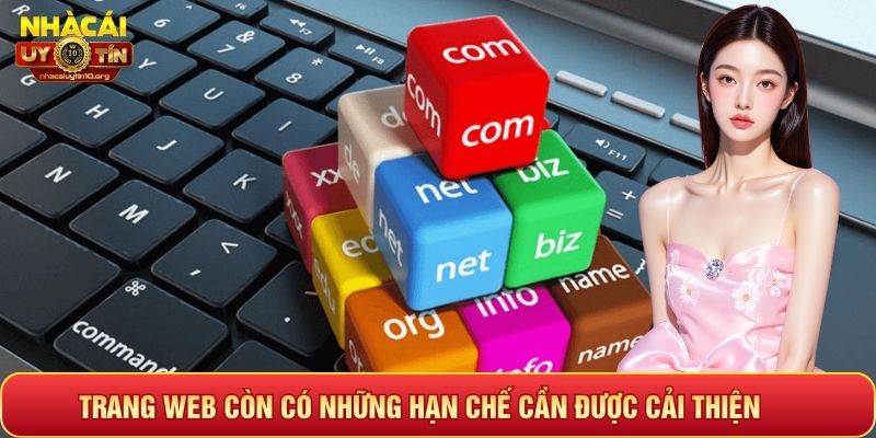 Trang web còn có những hạn chế cần được cải thiện