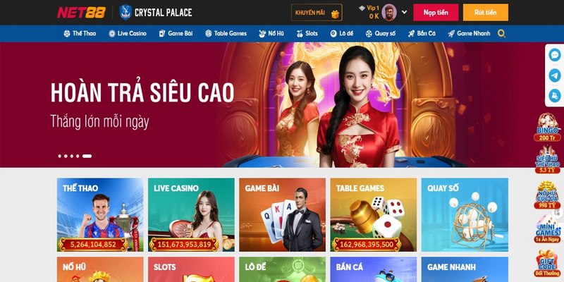 Tổng quan về chương trình VIP tại Net88